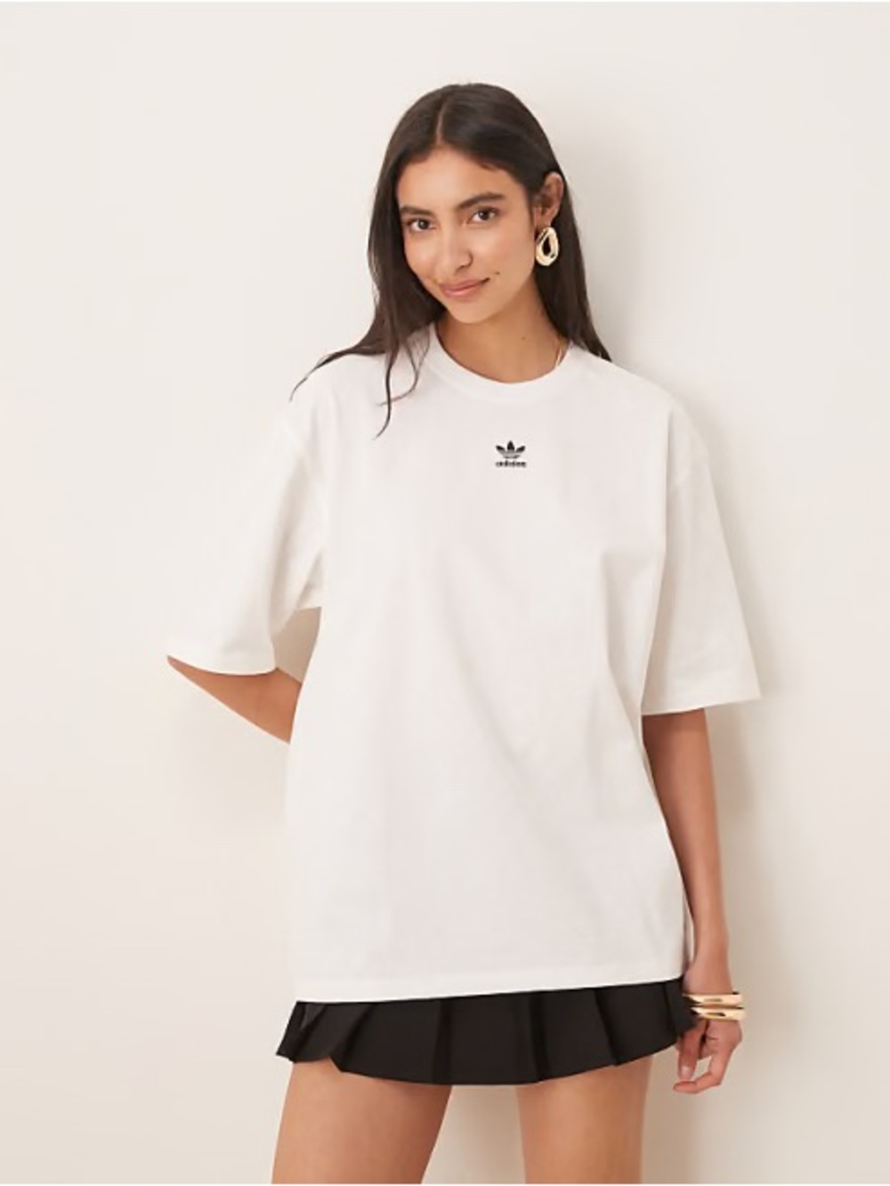 adidas Originals Essentials boyfriend t-shirt in white, XL
